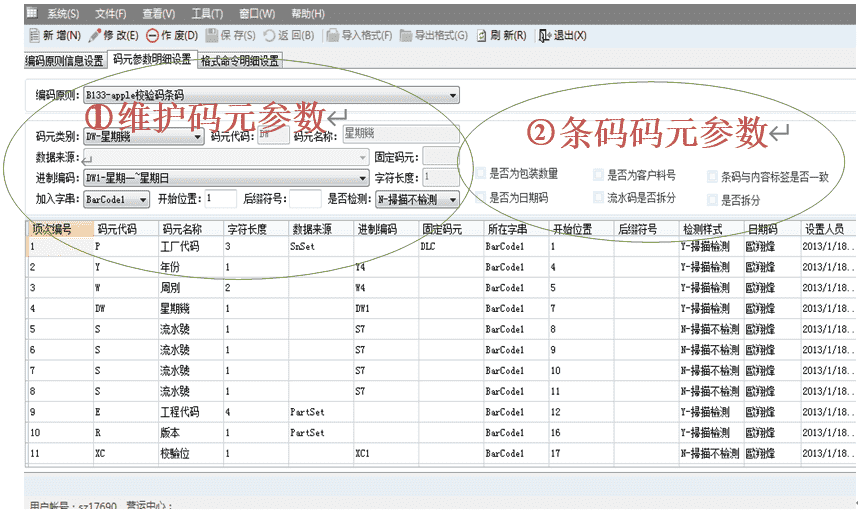 51-BLPS编码原则码元值参数设置